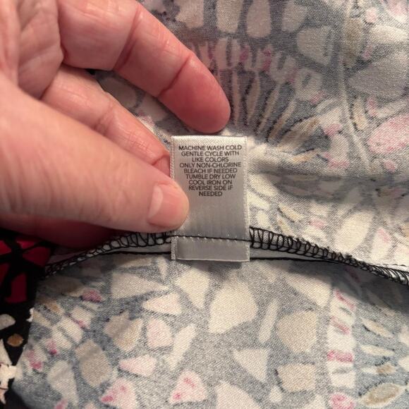 Christopher & Banks Women's Full Zip Jacket Size L Pockets Geometric Boho - Picture 6 of 10